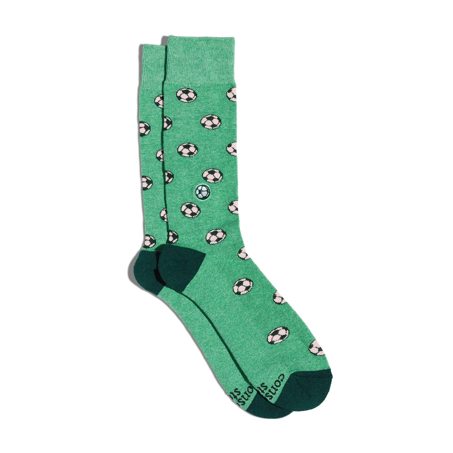 Conscious Step - Socks that Support Youth Sports | Green Soccer Balls