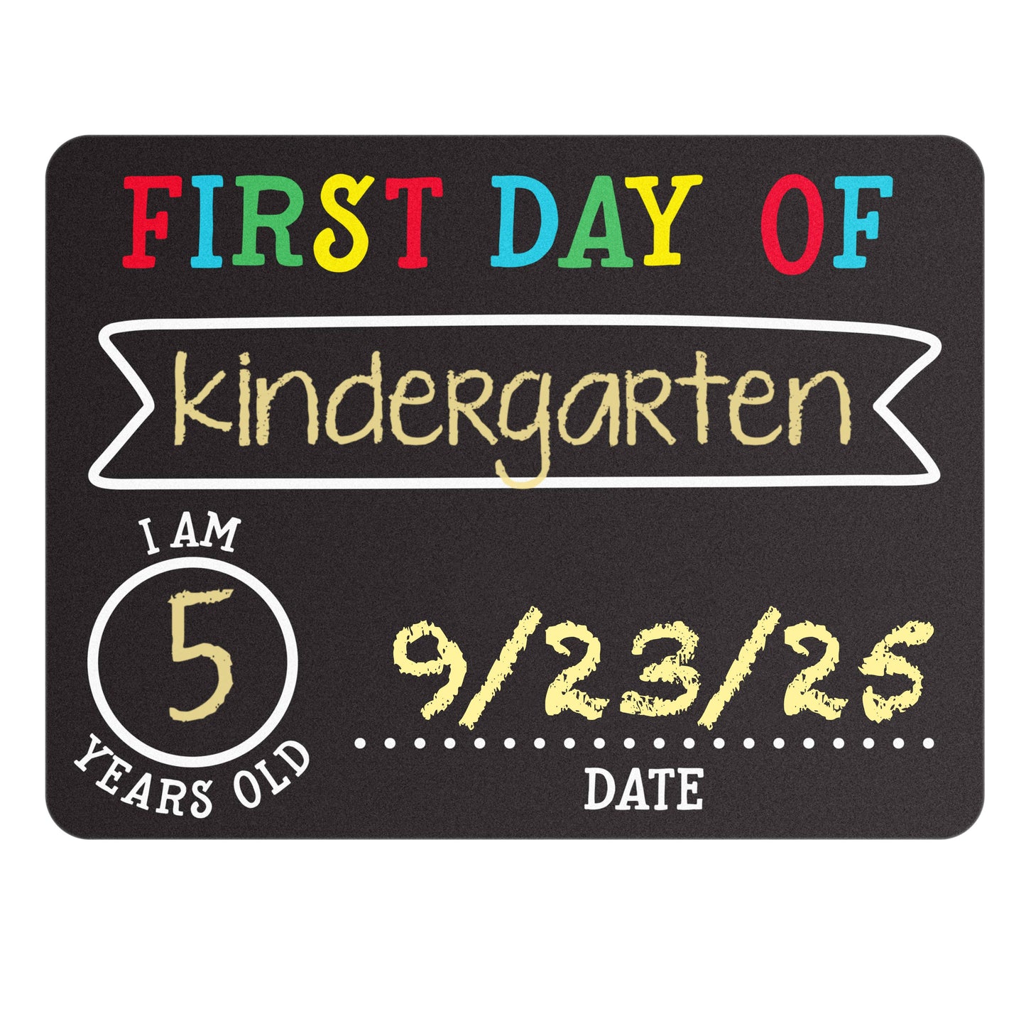 First And Last Day of School Photo Sharing Chalkboard Signs