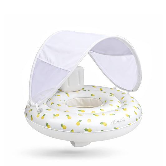 Ali+Oli - Ali+Oli Baby Swim Seat with Sun Canopy (Lemons)