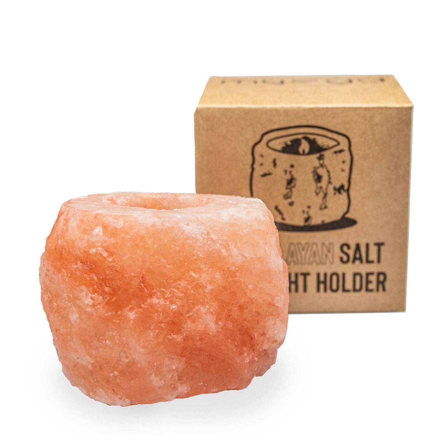 Myga - 1kg Single Himalyan Salt Candle Holder