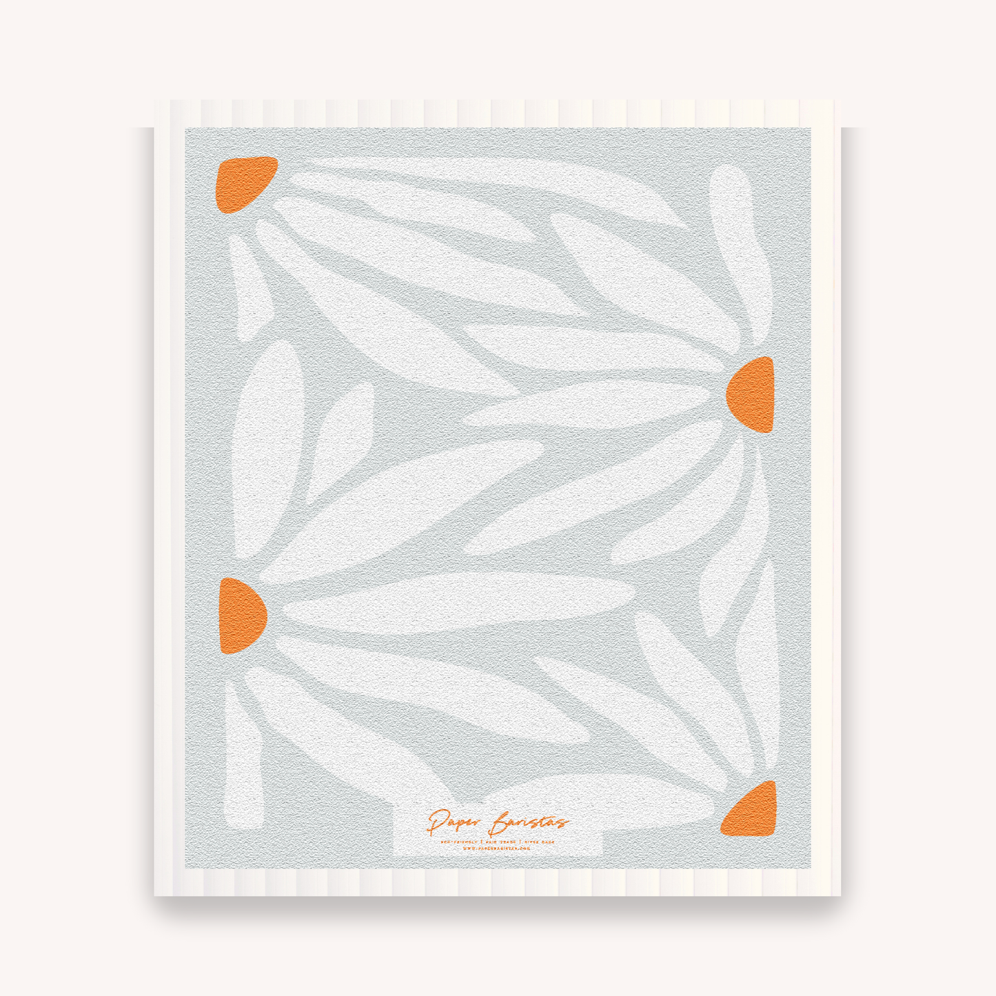 Paper Baristas - Set of 3 Swedish Dishcloth: Daisy Combo