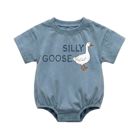 Organic Cotton Bubble Romper - Silly Goose