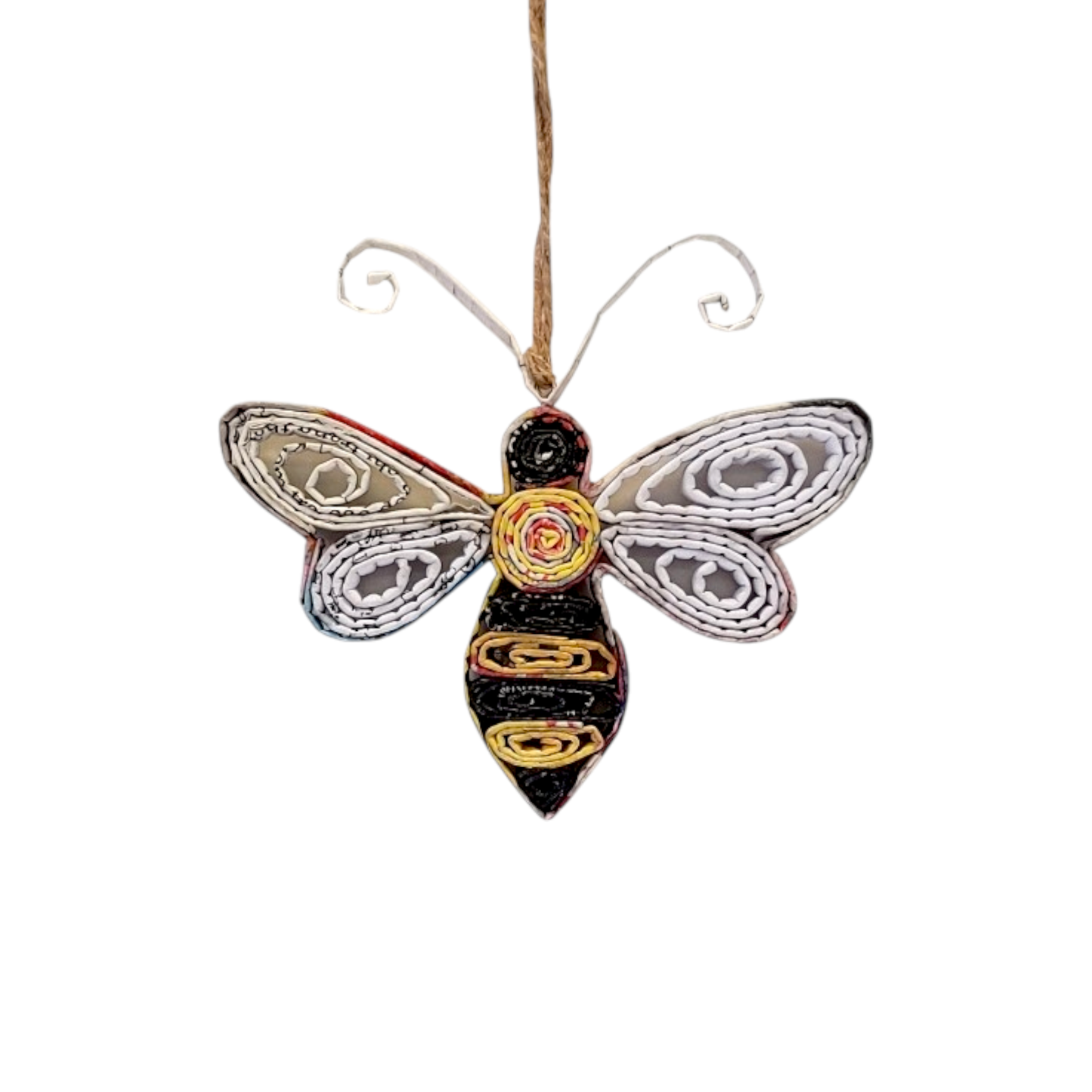 The Upcycled Paper Company - Bee Ornament - Recycled Paper