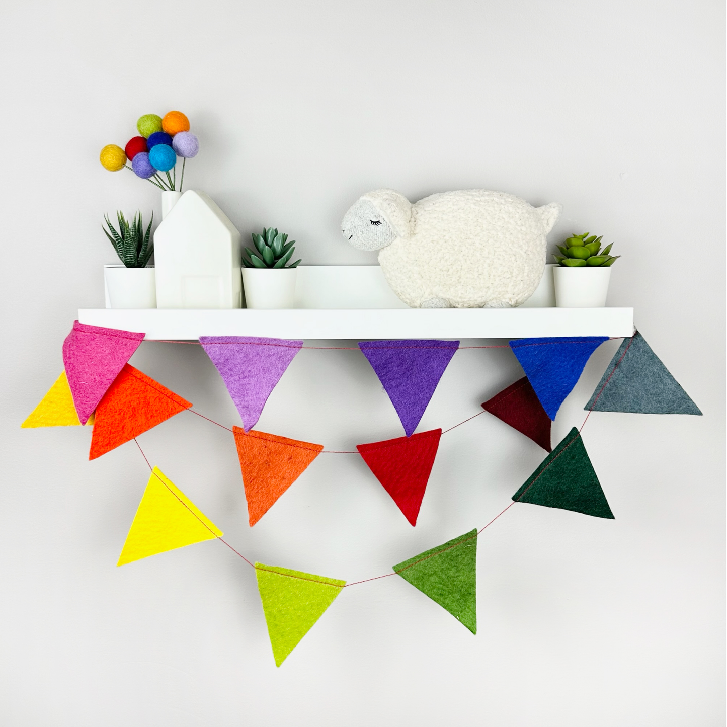 Rainbow Felt Bunting