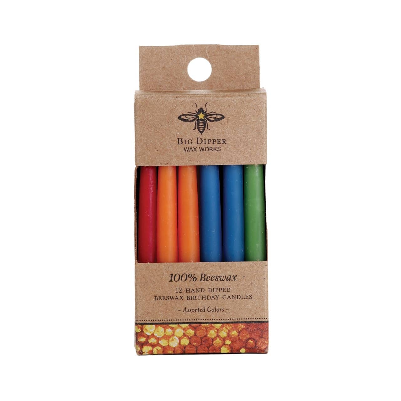 Big Dipper Wax Works - Birthday Candles – 100% Pure Beeswax – Hand-Dipped