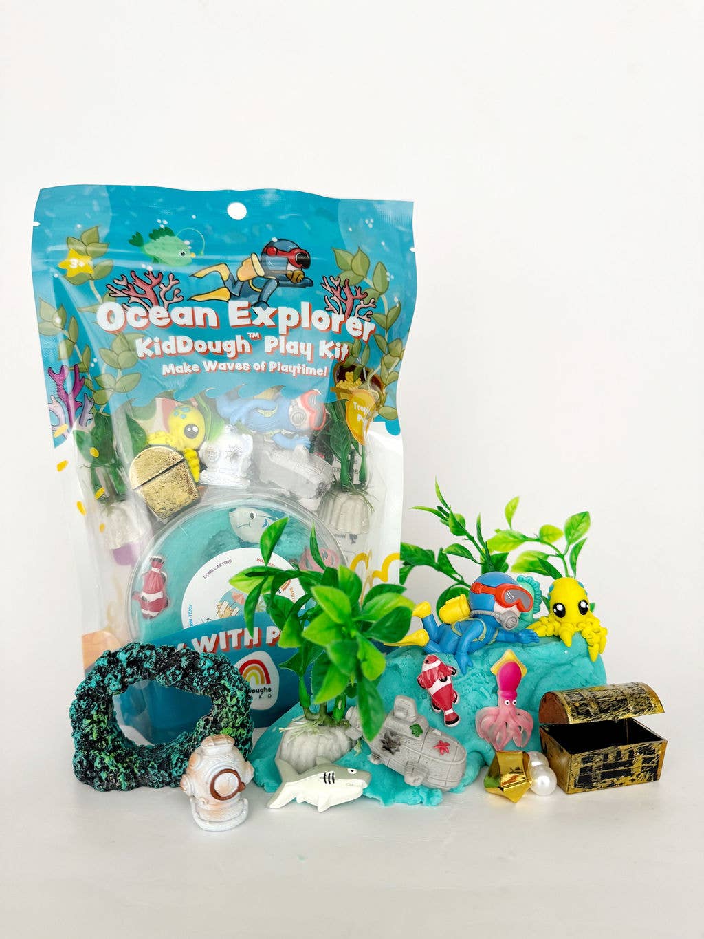 Earth Grown KidDoughs (KidDoughs by EGKD) - Ocean Explorer KidDough Play Kit