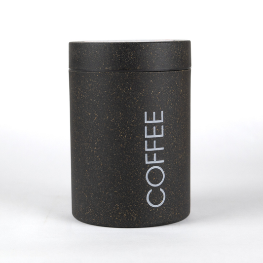 Loopy Products - Sustainable Bamboo Small Coffee Canister Carbon Color 24 Oz