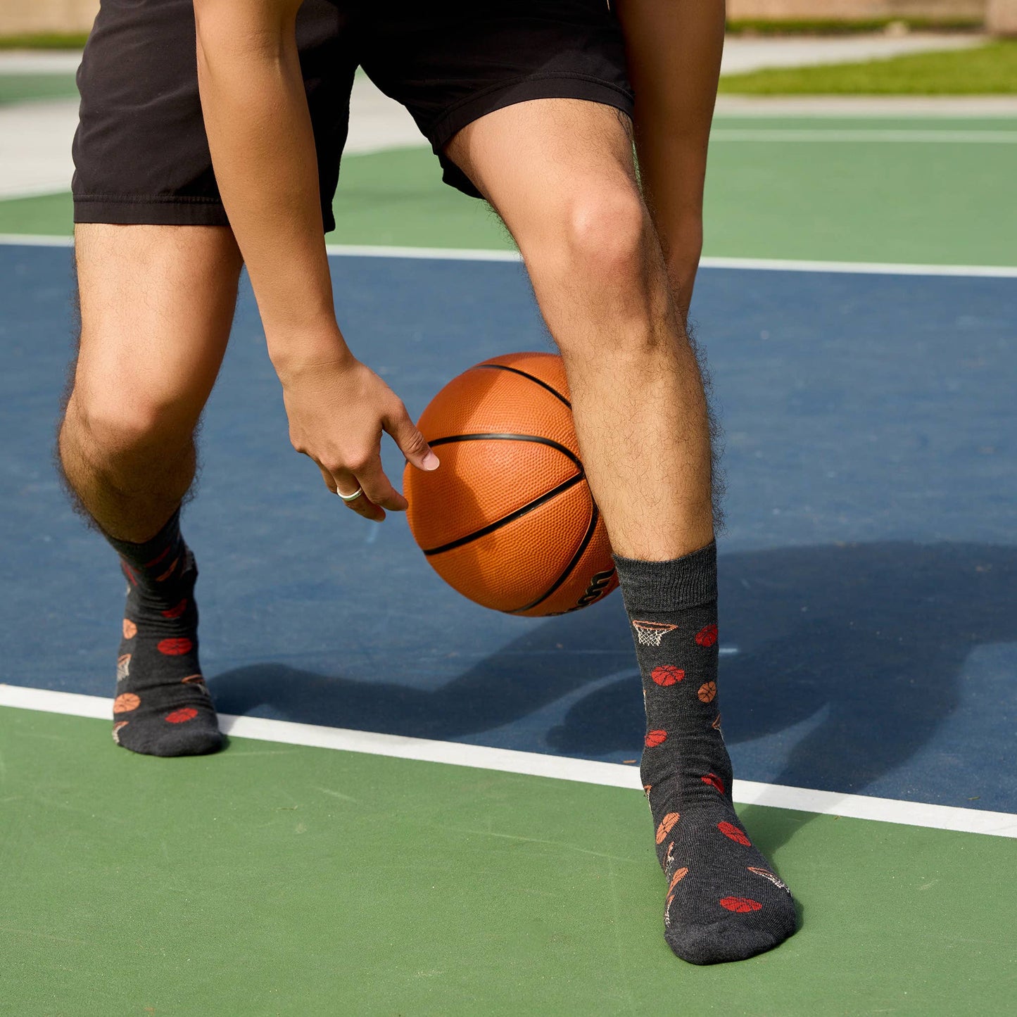 Conscious Step - Socks that Support Youth Sports | Gray Basketballs