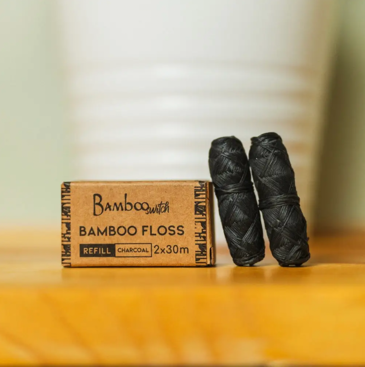 Charcoal Bamboo Floss Refill 2 Pack | Dental Bestseller