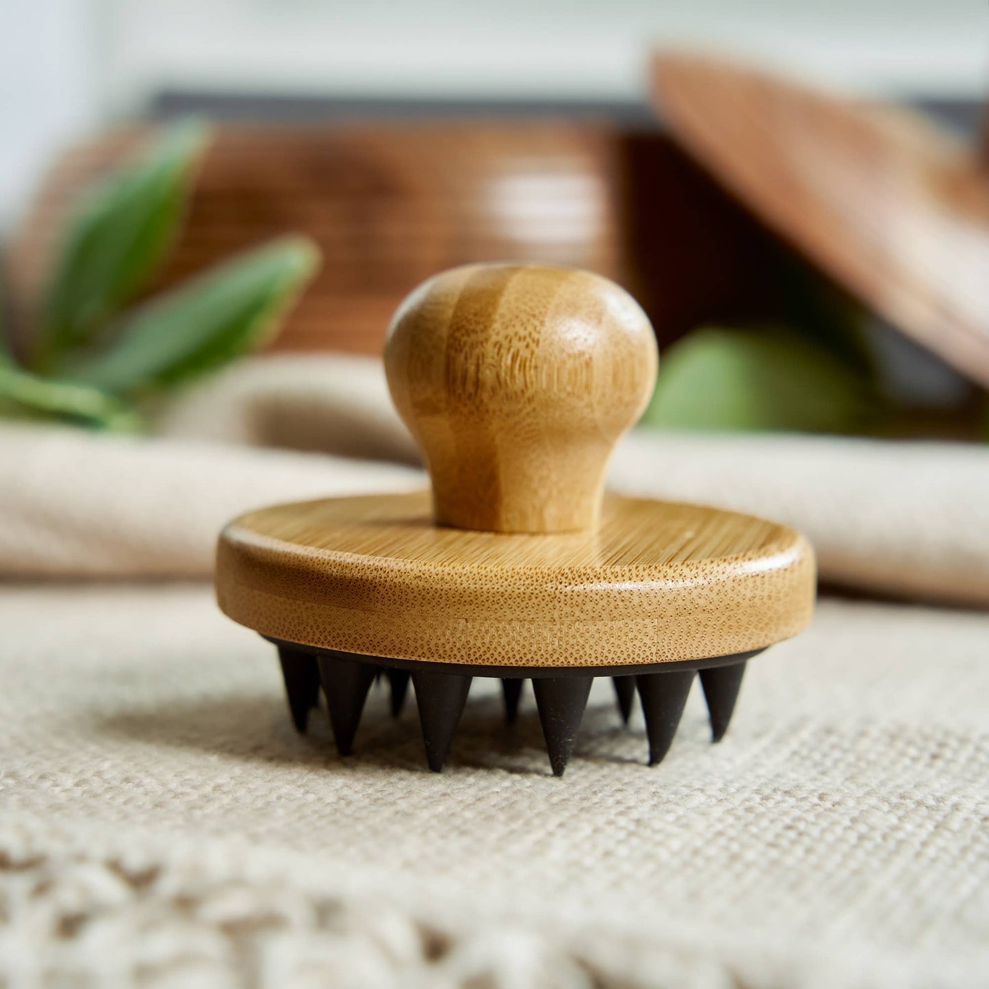 Bamboo Switch - Bamboo + Silicone Scalp & Body Massager | Faire Market