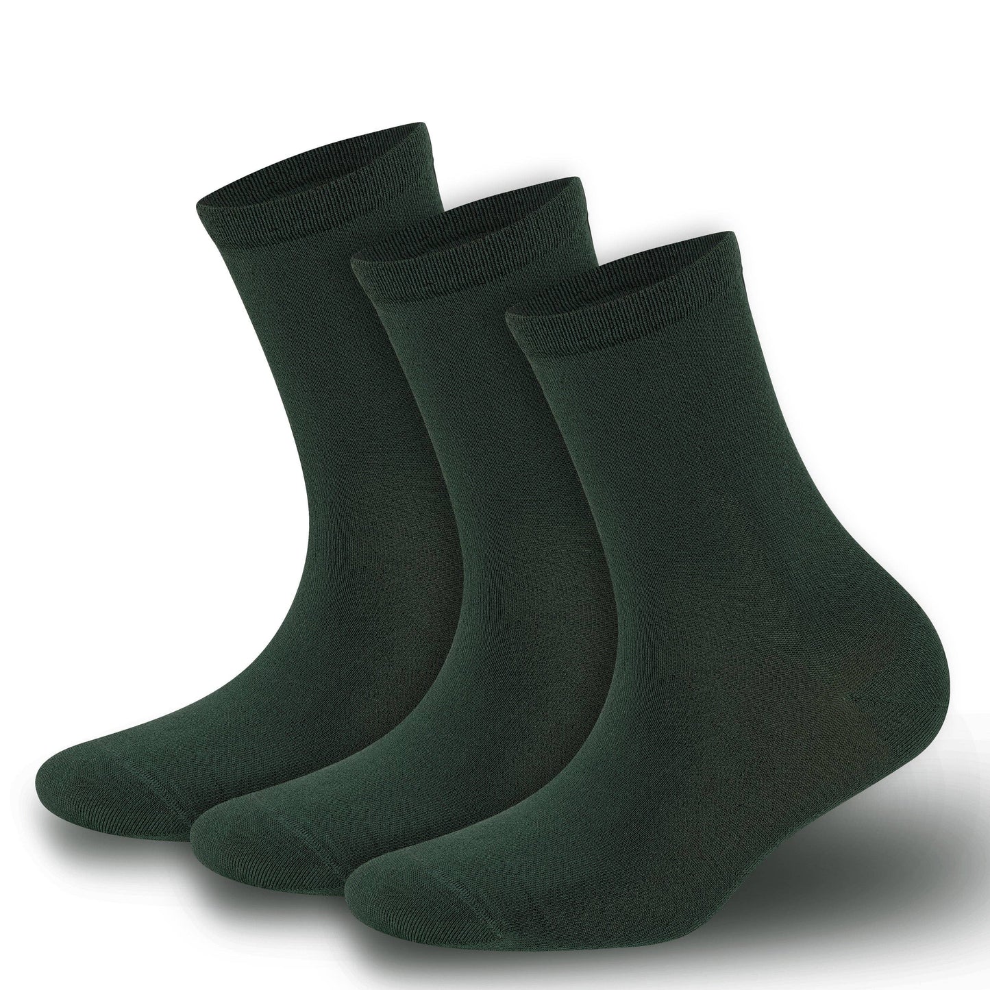 Womens Bamboo Crew Socks-Super Soft, Odor Free 3-Pack