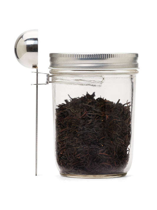 Fox Run Brands - Jarware Coffee Scoop Wide Mouth Mason Jar, Stainless Steel