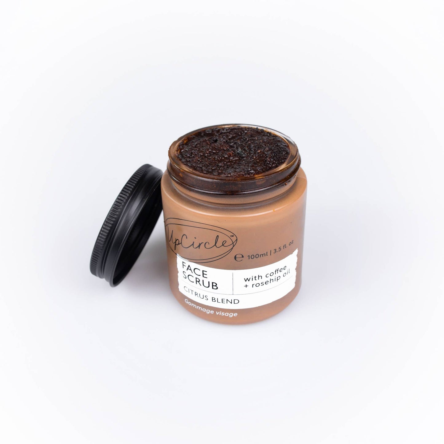 Zero Waste Vegan Face Scrub with Coffee + Rosehip [Citrus blend] Exfoliator