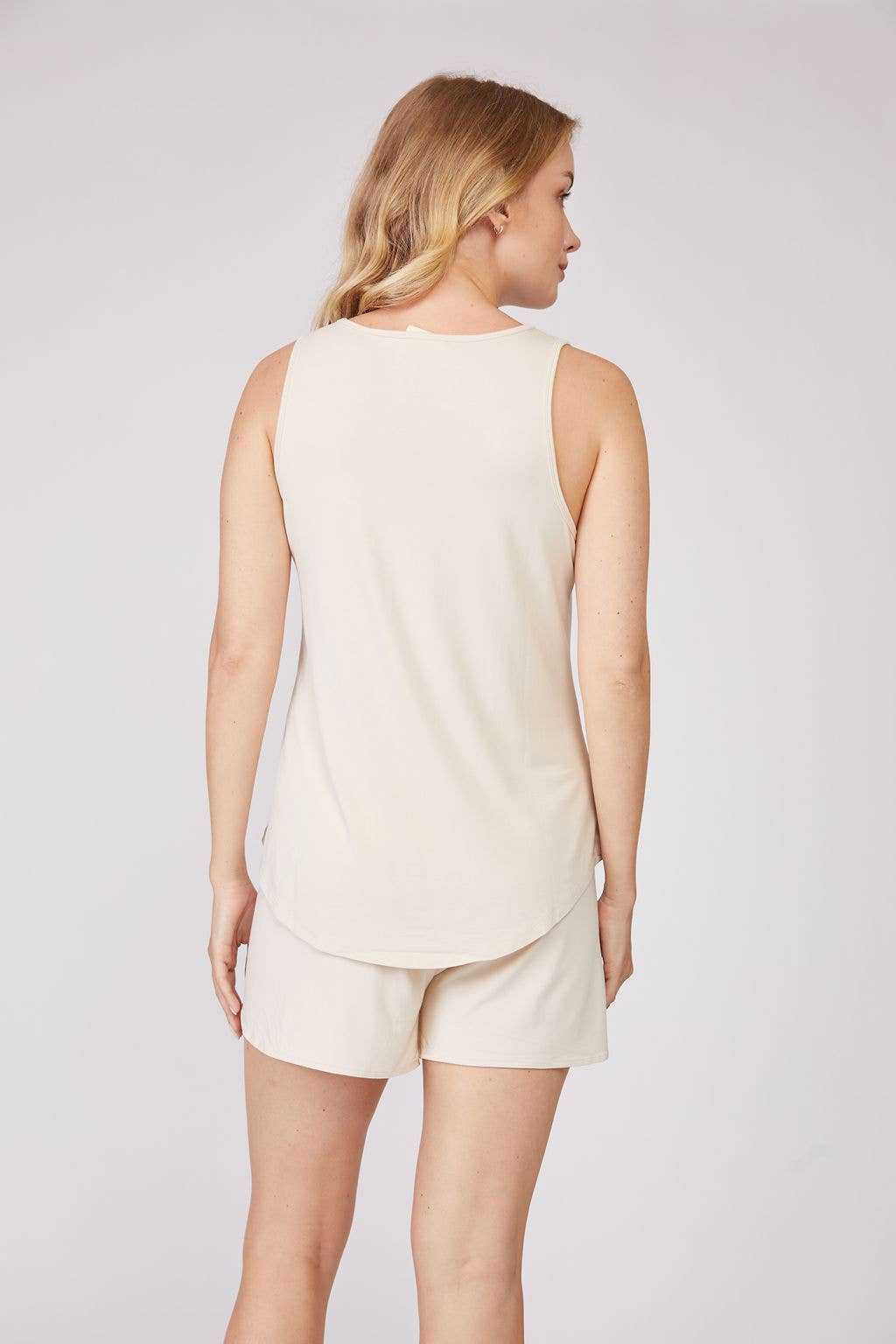 Pure Fiber - Bamboo Tank & Short Set – 2PCS Soft Relaxed Loungewear
