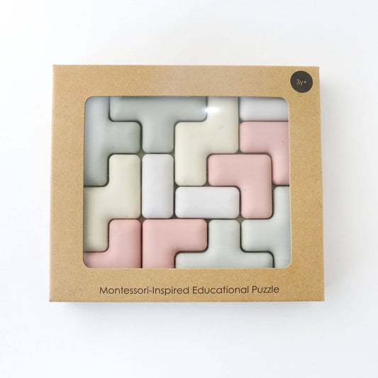Ali+Oli - Pentomino Silicone Puzzle – Montessori Shape & Logic Toy