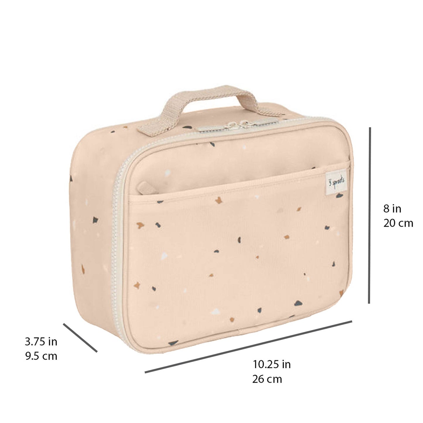 Kids Recycled Fabric Lunch Bag - Terrazzo