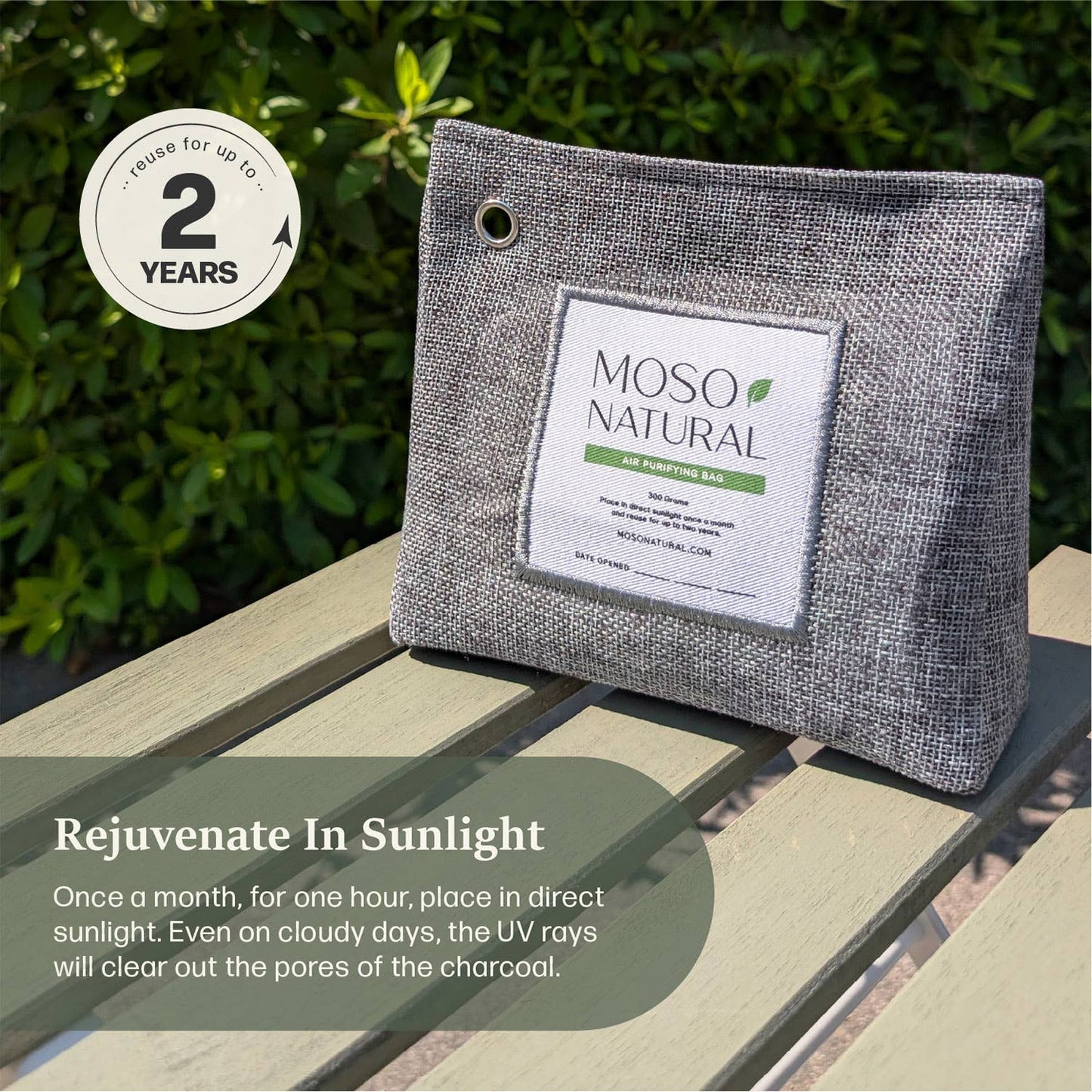 600g Air Purifying Bag for Large Spaces, Bamboo Charcoal