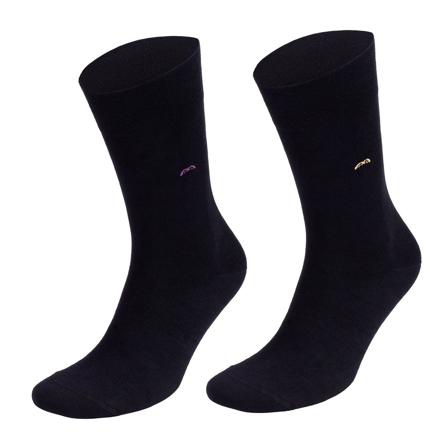 Mens Bamboo Dress & Trouser Socks 'Black" 8-Pack - 633