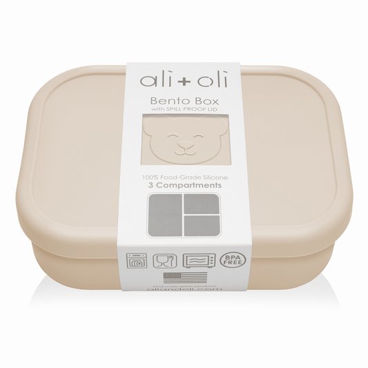 Ali+Oli - Ali+Oli Leakproof Silicone Bento Box (Coco) Back to School