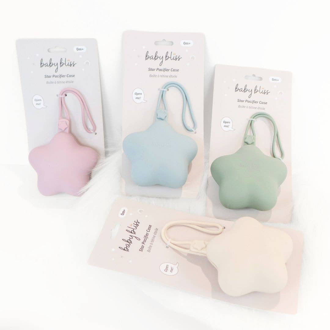 Star Pacifier Holder Case - Sage