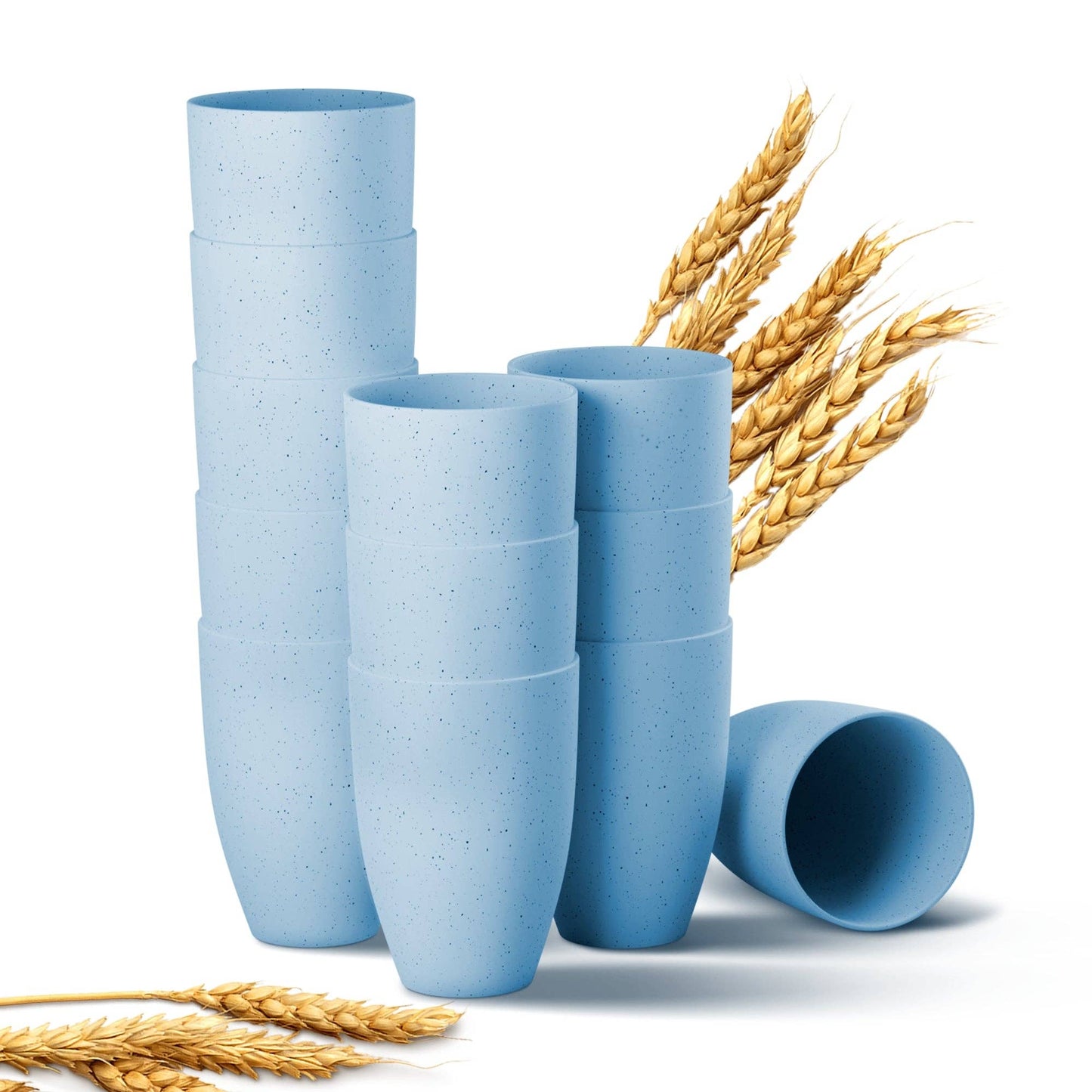 Greendish - Eco-Friendly Wheat Straw Drinking Cups Sets Lightweight