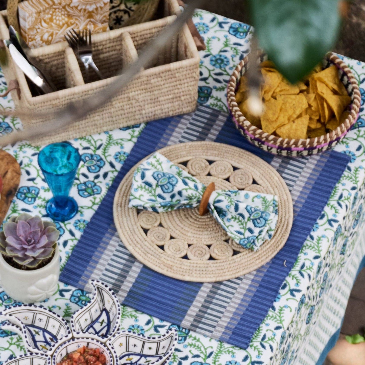 Ten Thousand Villages - Pleta Woven Date Palm Leaf Charger