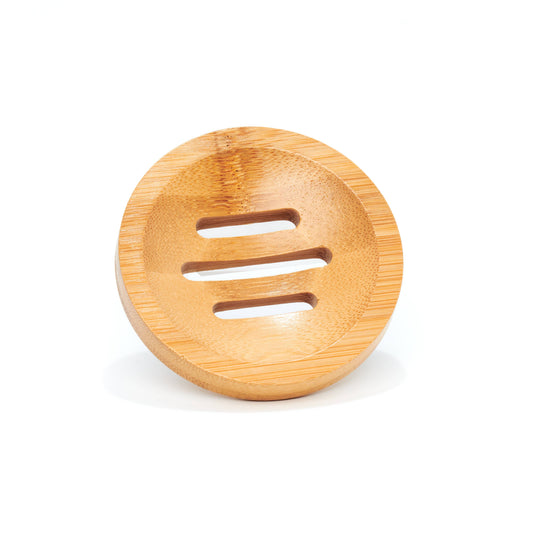 Bamboo Circular Soap Dish (Unbranded, Unpackaged)