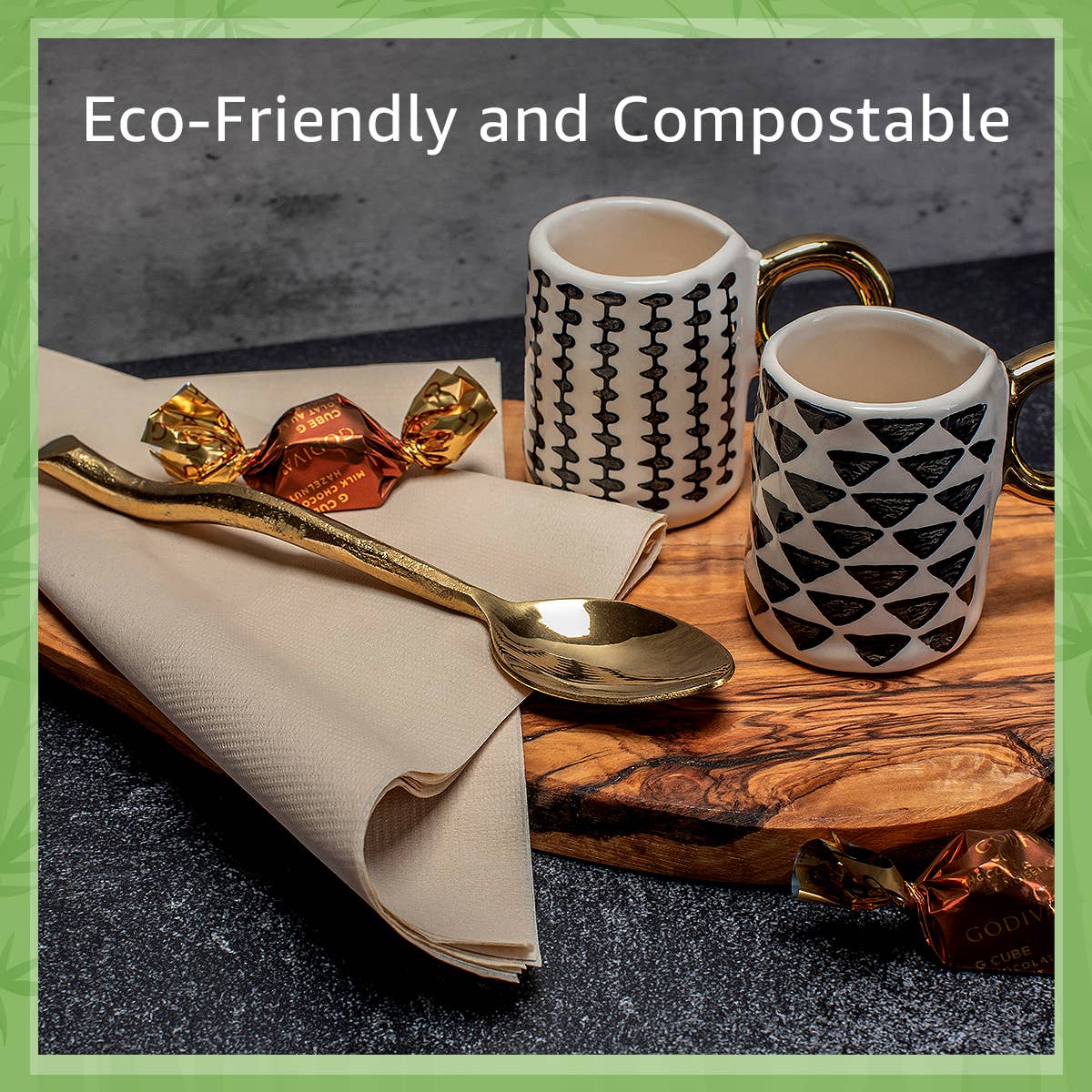 Ibambo - Ibambo Bamboo Entertain Dinner Napkins - 200 Pack - 3 Ply