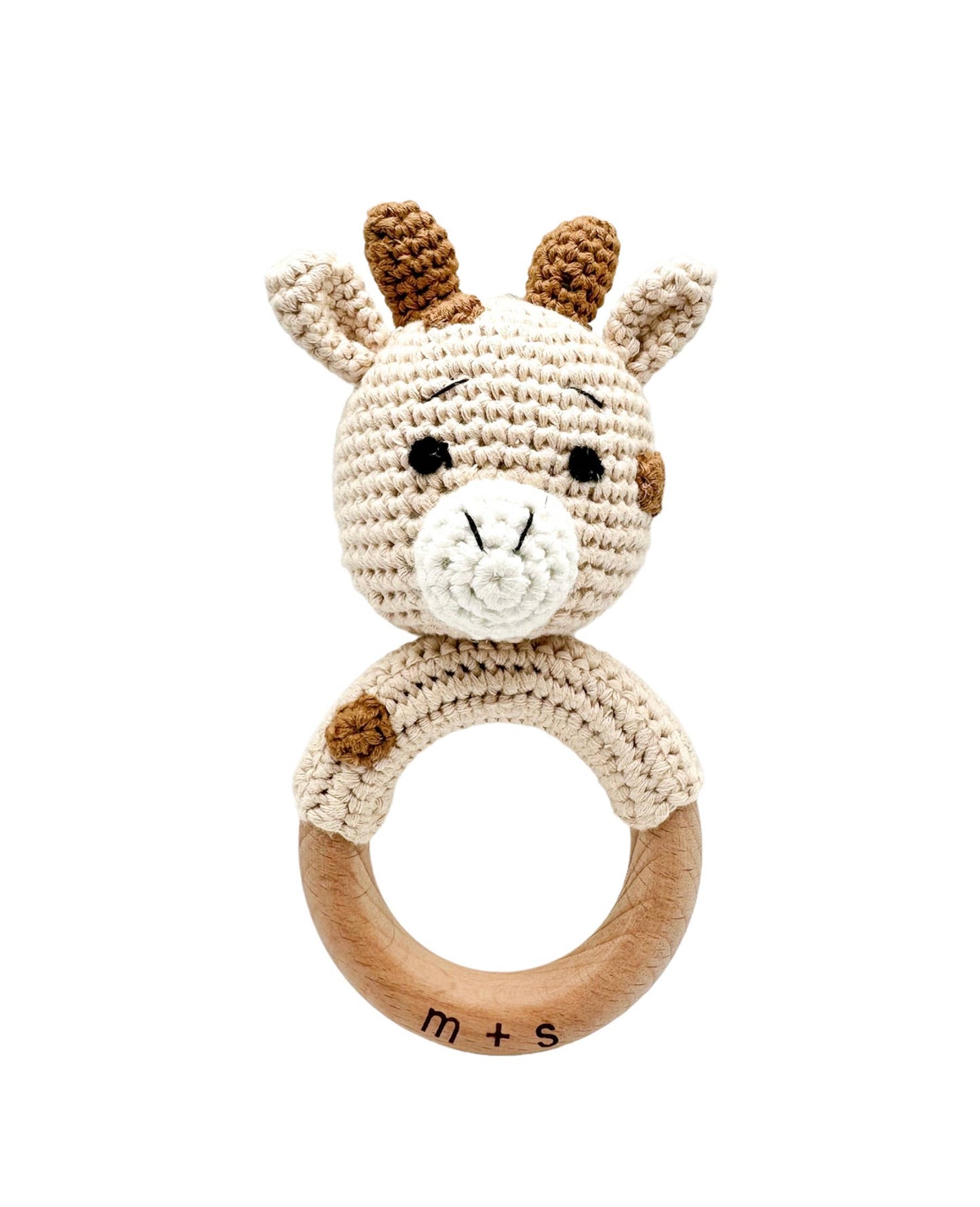 Marlowe and Sage LLC - Giraffe Hand Crochet Rattle