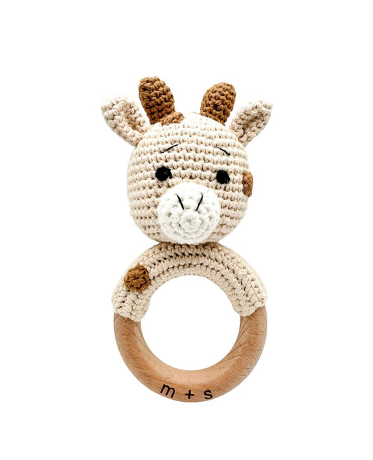 Marlowe and Sage LLC - Giraffe Hand Crochet Rattle