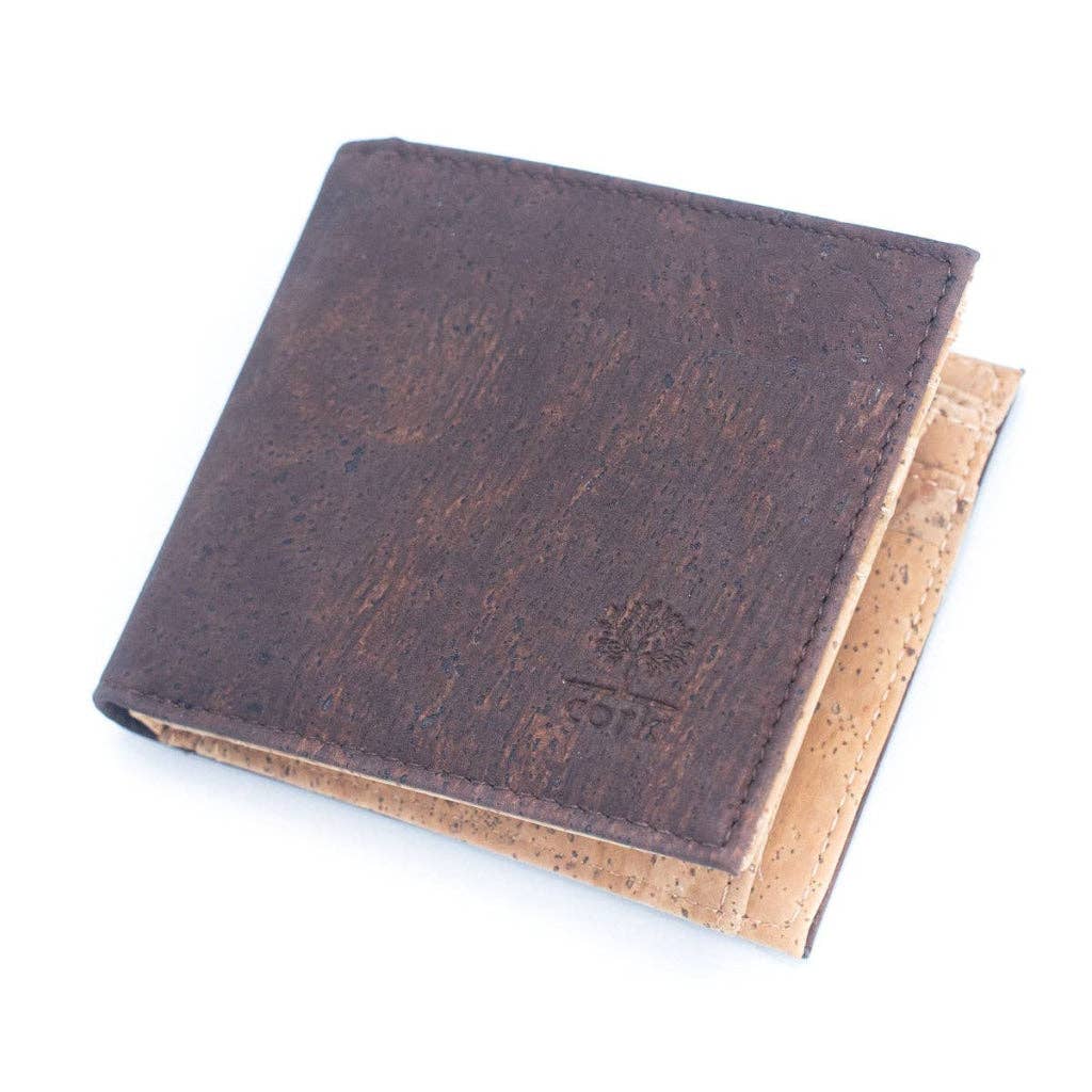 Meninas Bonitas Cork - Brown Cork Men's Wallet with Box Packaging BAG-2254