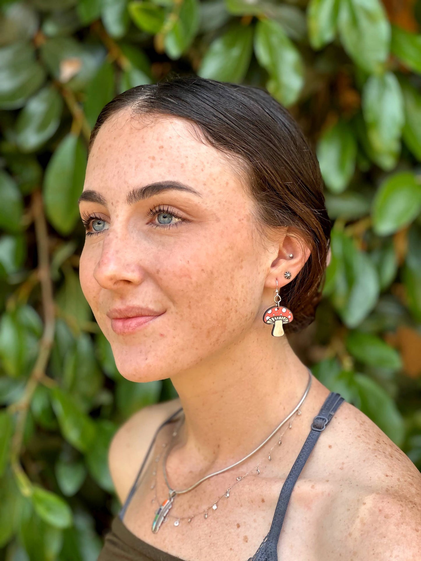 Green Tree Jewelry - Mushroom Earrings