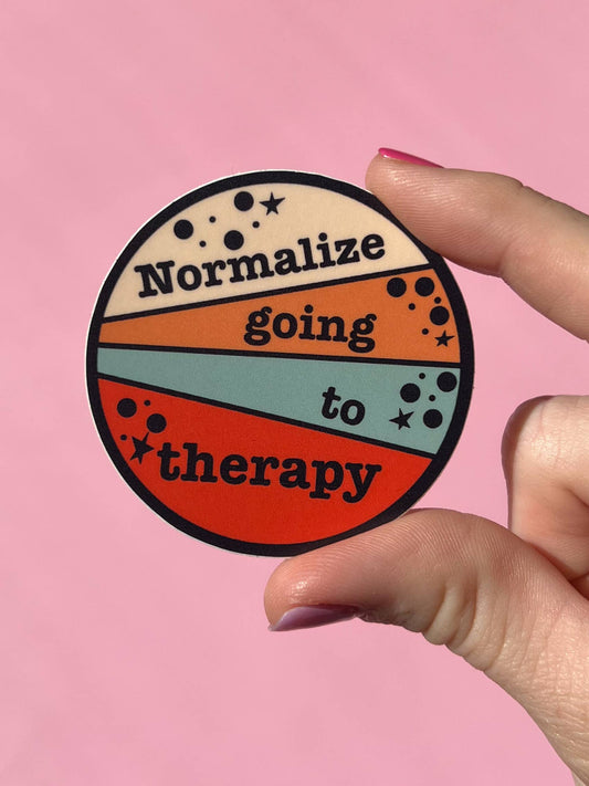 Uplifter Sticker - Normalize going to therapy sticker