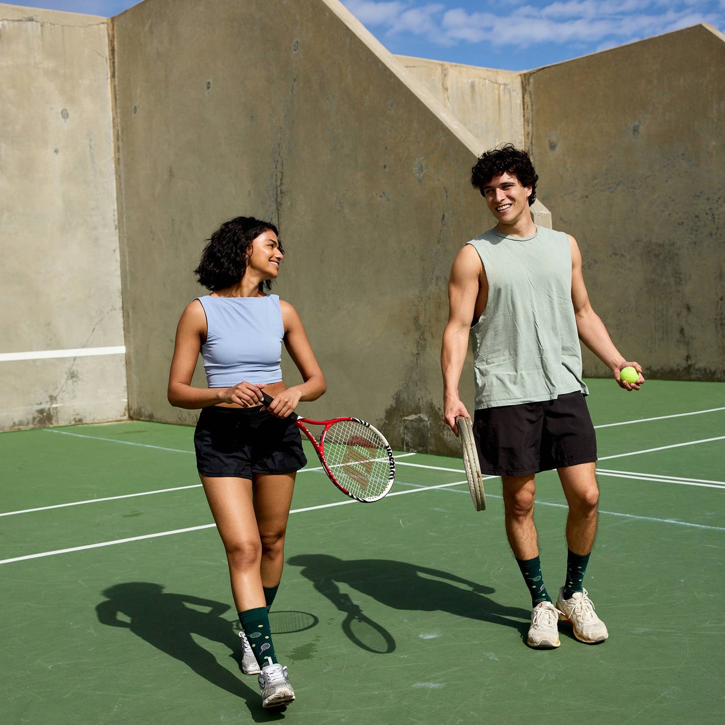 Conscious Step - Socks that Support Youth Sports | Green Tennis Rackets