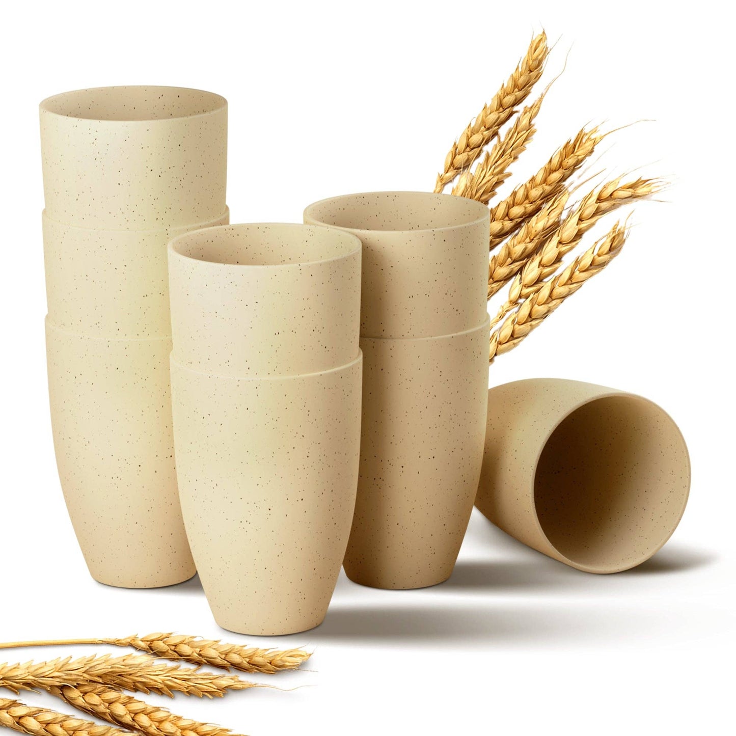 Greendish - Eco-Friendly Wheat Straw Drinking Cups Sets Lightweight