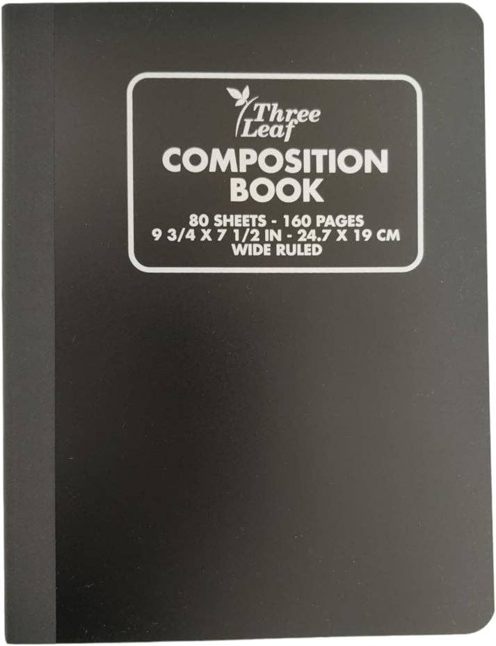 Poly Cover Composition Notebook, Wide Ruled
