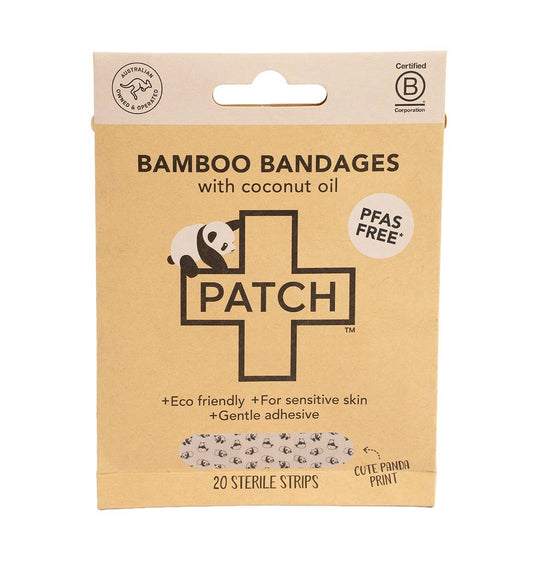 PATCH - Eco First Aid - PATCH Panda Coconut Oil Bandages - 20pk