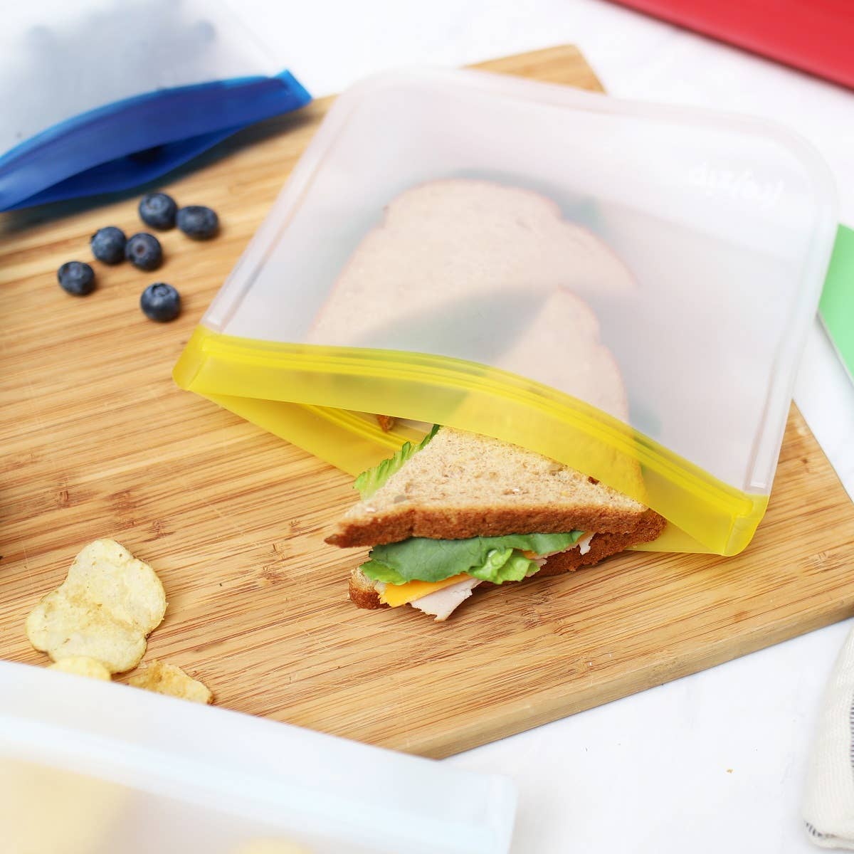 Reusable Flat Sandwich Bags - 5 Pack