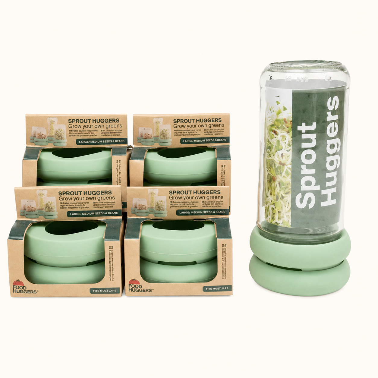 Food Huggers - Reusable Silicone Sprouting Lids