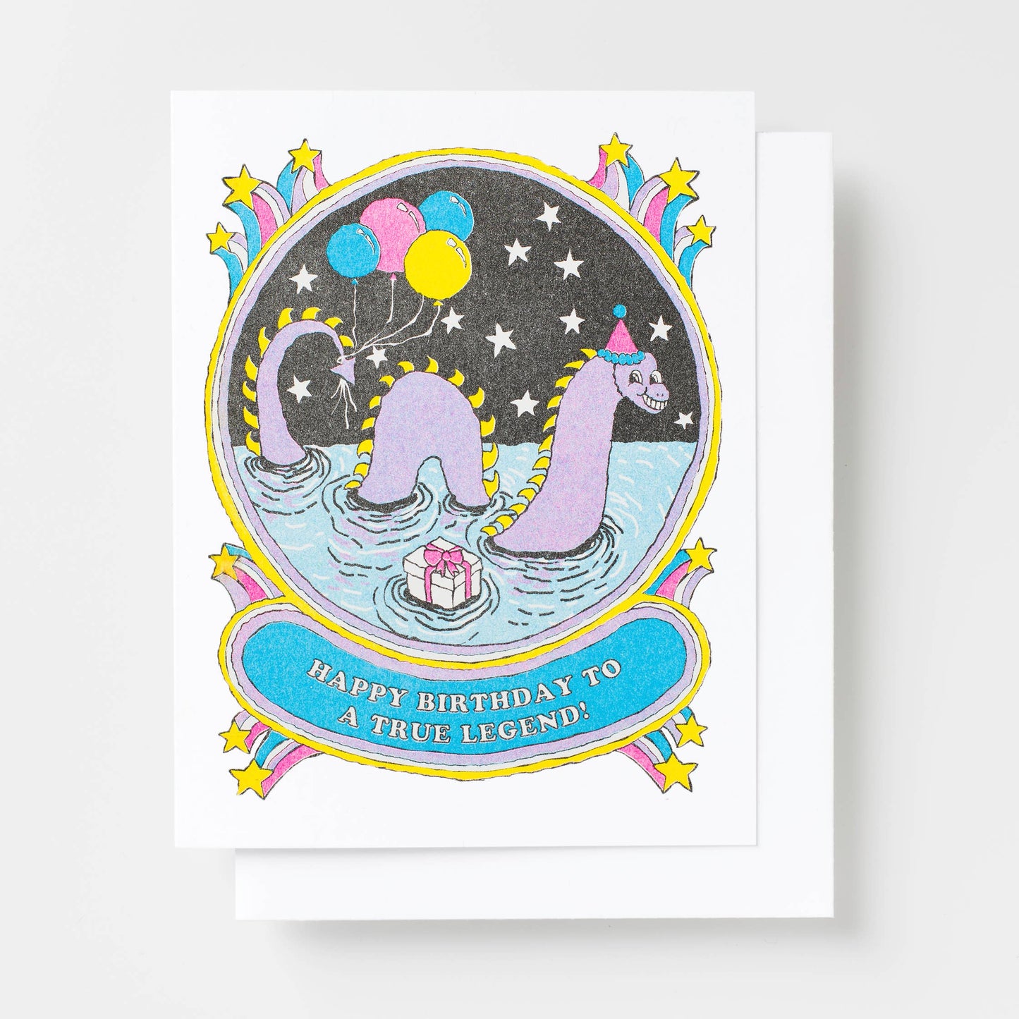 Happy Birthday to a True Legend Risograph Greeting Card