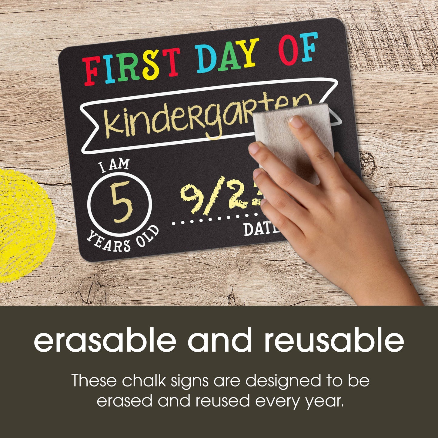 First And Last Day of School Photo Sharing Chalkboard Signs