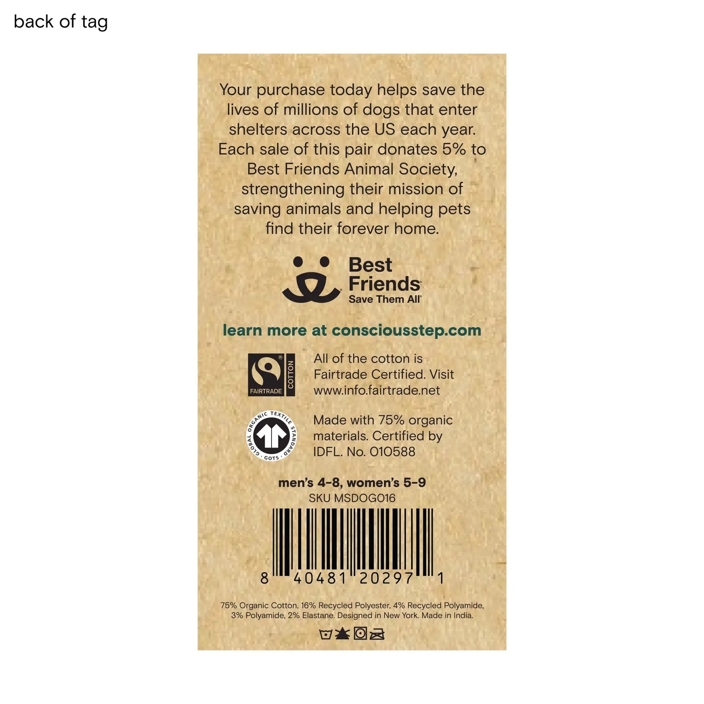 Conscious Step - Ankle Socks that Save Dogs | Gray Dogs