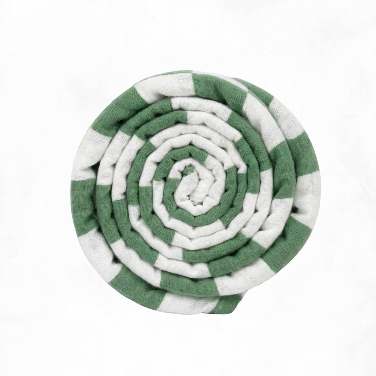 Muslin Swaddle Blanket - Sage Checker
