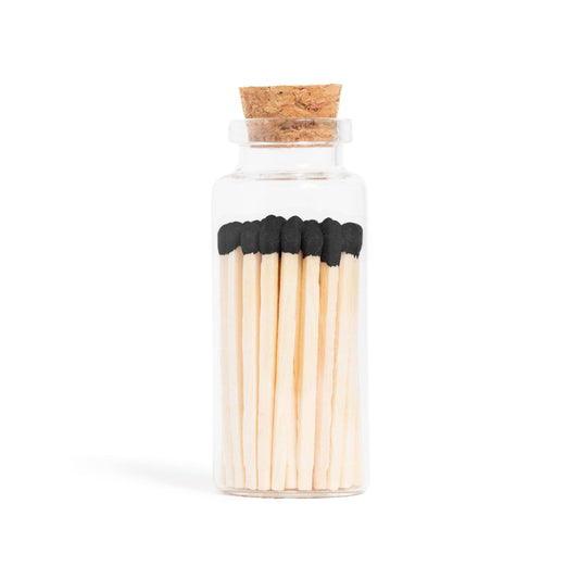 Enlighten the Occasion - Black Matches in Medium Corked Vial
