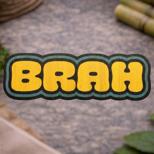 Bamboo Wood Stickers - Brah Eco-Friendly Bamboo Sticker