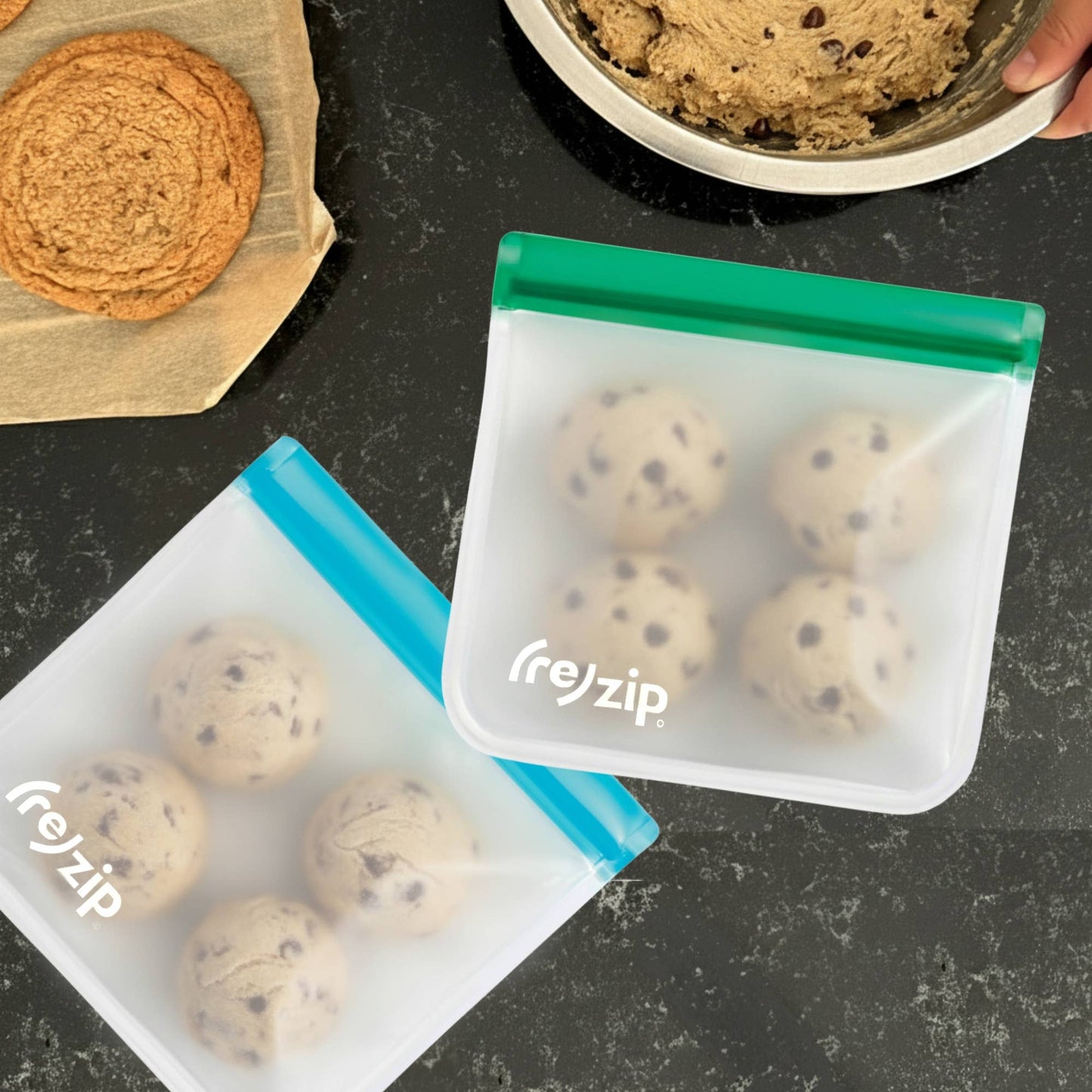 Reusable Flat Sandwich Bags - 2 Pack
