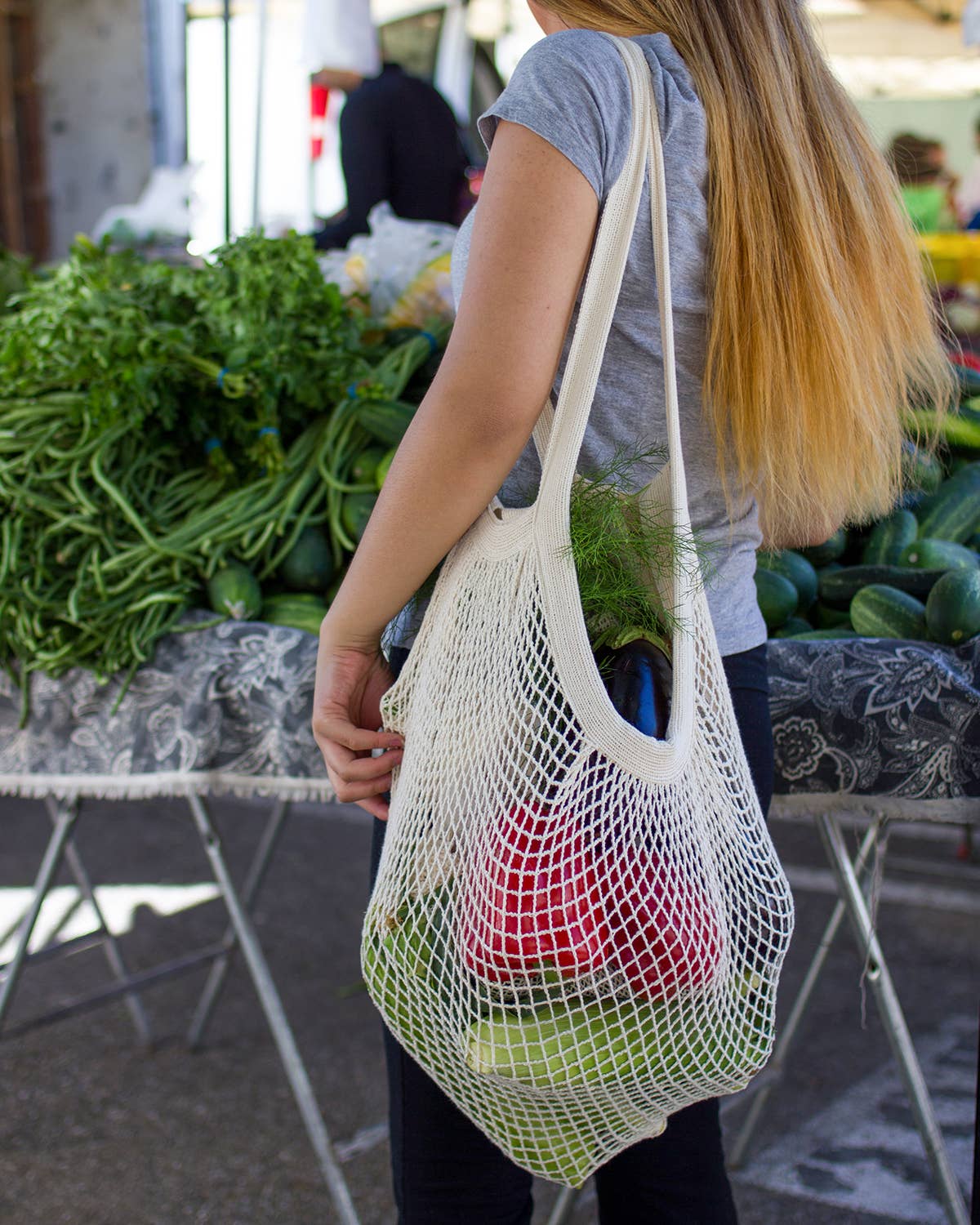 Organic Cotton String Bags (9 Colors) - Simple Ecology