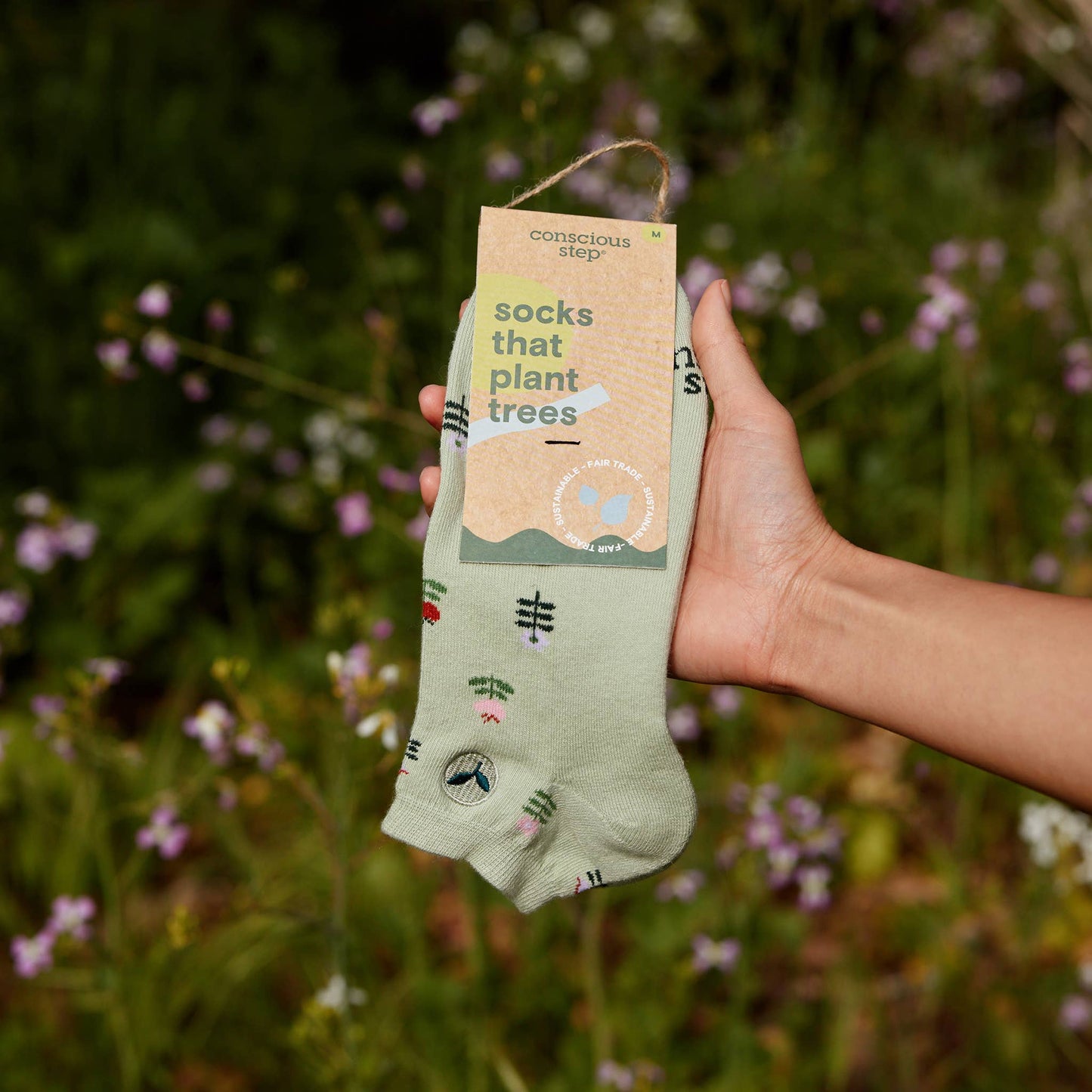 Conscious Step - Ankle Socks that Plant Trees | Tulips - Gifts for Gardeners