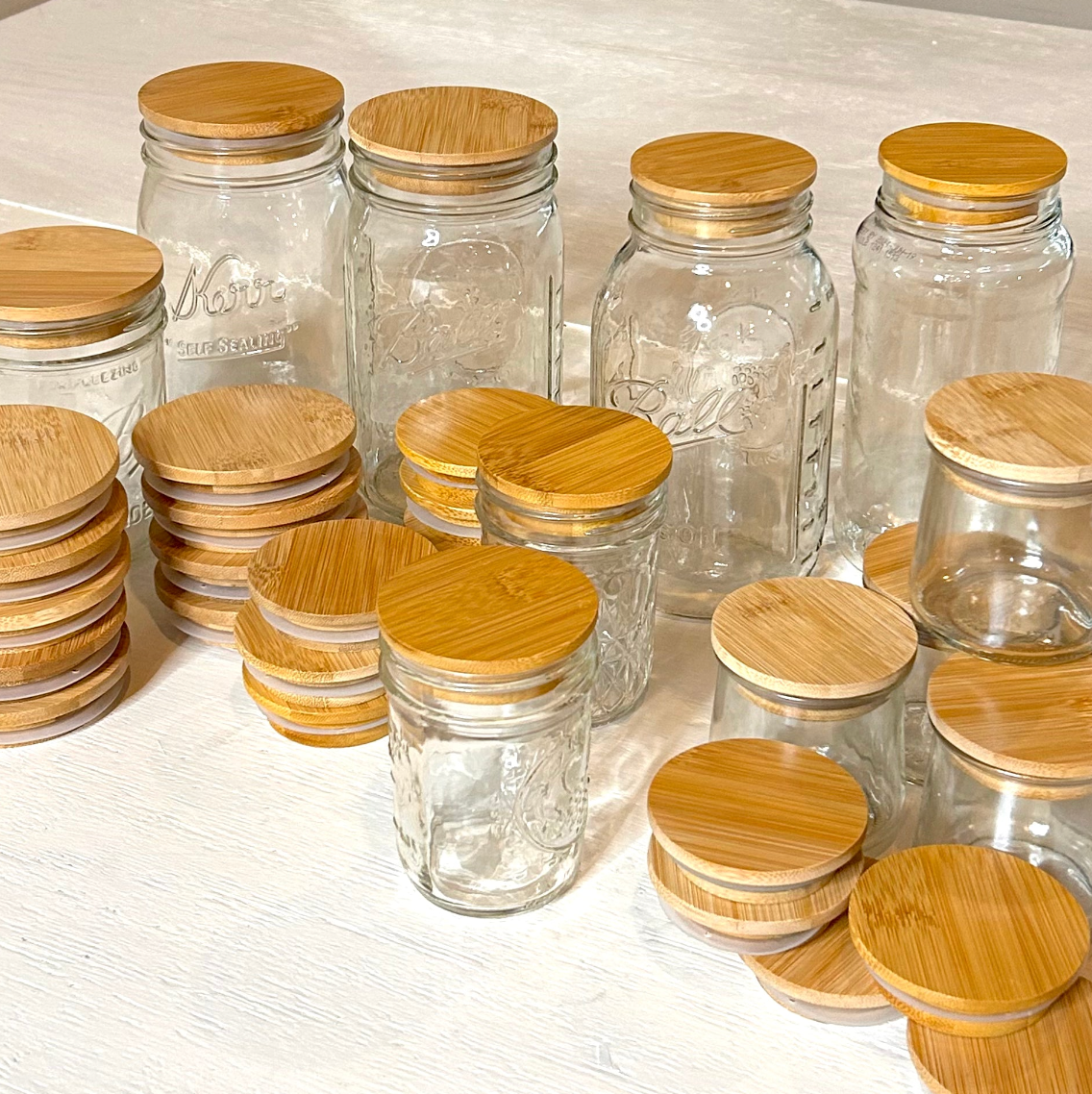 Bamboo Mason Jar Lid | Standard Mouth | Earth Day Bestseller