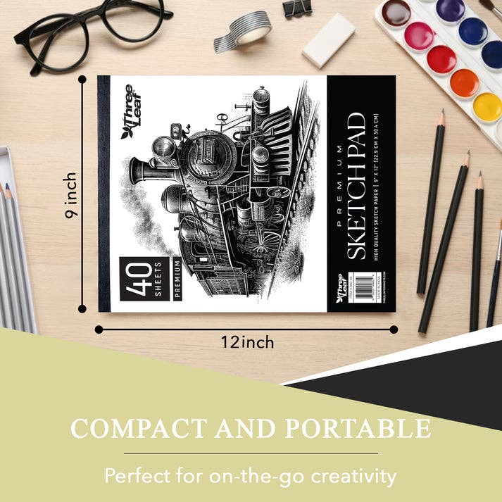 Three Leaf 9 X 12 Premium Sketch Pad 40 Ct. (Pack of 48)